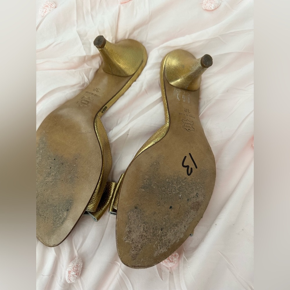 Gold Migliorini Heels - Picture 6 of 7